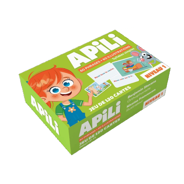 Jeu de 120 cartes Apili niveau 1