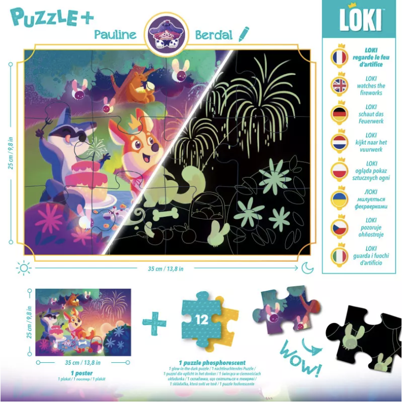 Puzzle+ Loki regarde le Feu d'Artifice - 12 Pces – Image 2
